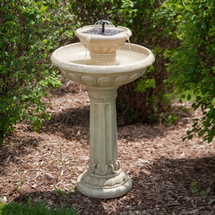 best solar powered bird bath