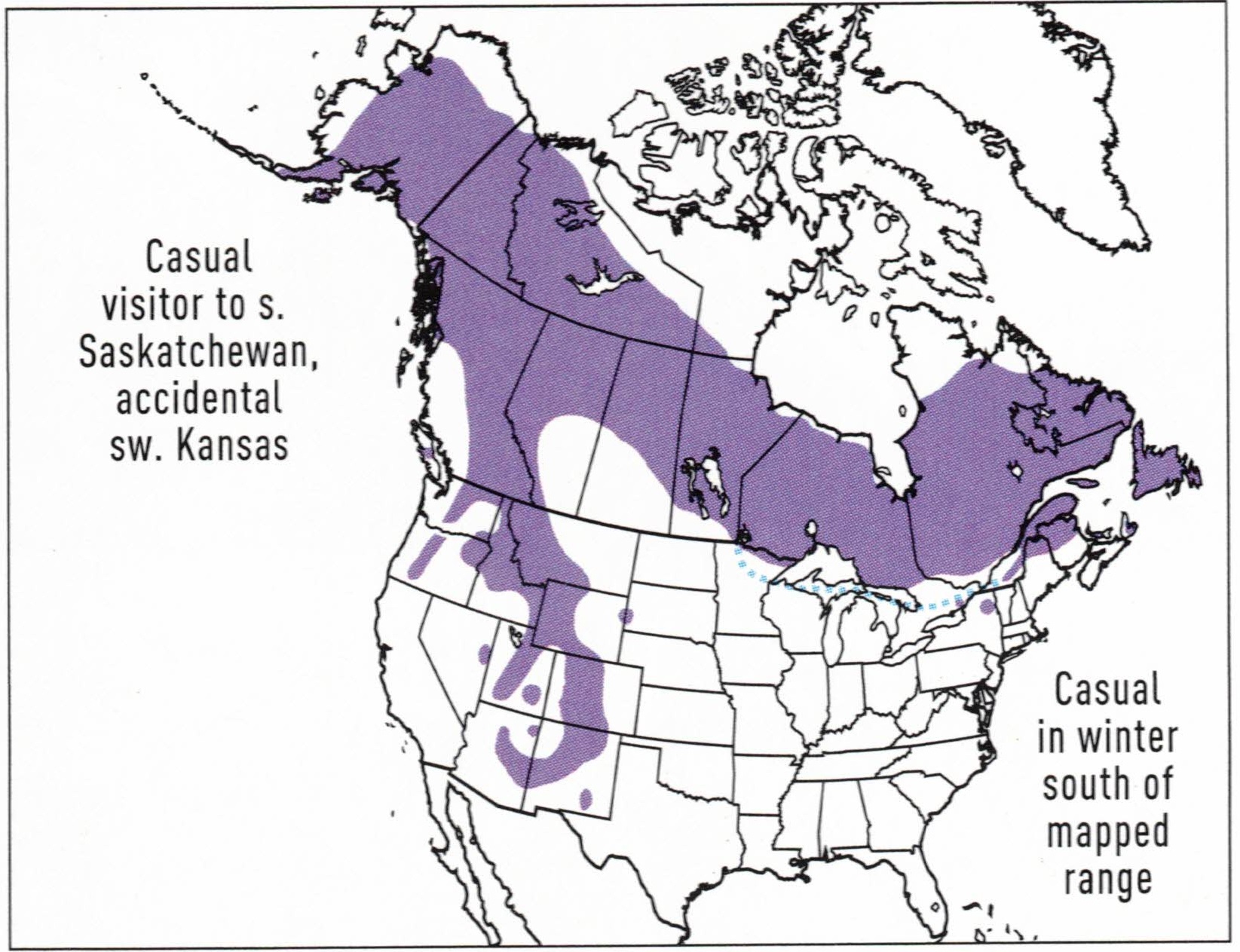 american-three-toed-woodpecker-range-map