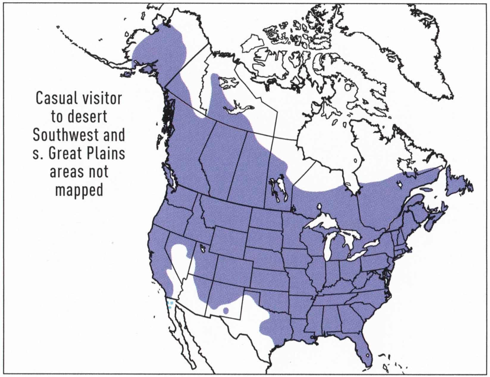 downy woodpecker range map